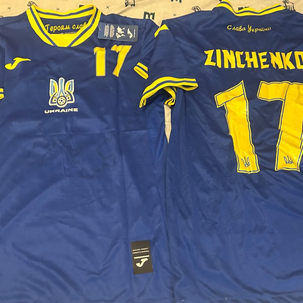 UKRAINE Nat'l Team OLEKSANDR ZINCHENKO Men's JERSEY Sz M or L New w tags